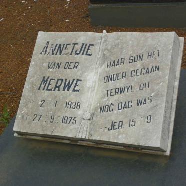 MERWE Annetjie, van der 1938-1975