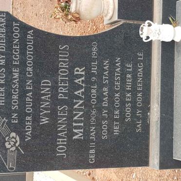 MINNAAR Wynand Johannes Pretorius 1906-1980 &amp; Susanna Jacoba 1918-2013 #1