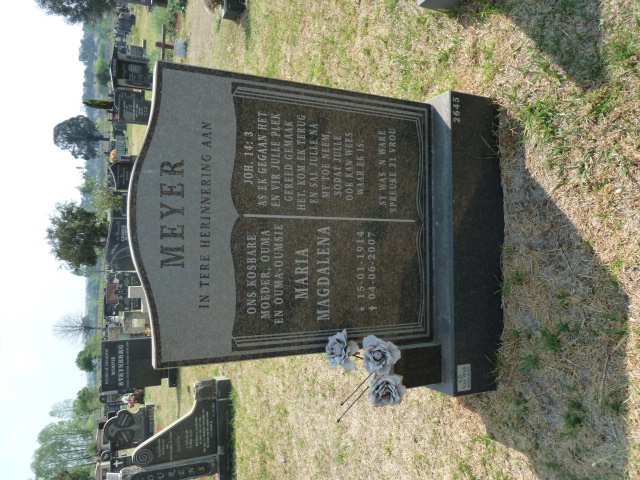 MEYER Maria Magdalena 1914-2007