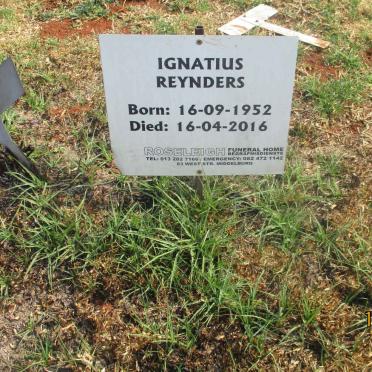 REYNDERS Ignatius 1952-2016