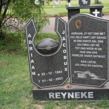 REYNEKE Adriaan Jacobus 1964-2003