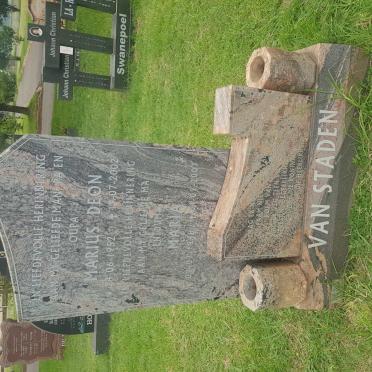 STADEN Marius Deon, van 1952-2002 &amp; Maria 1948-2007