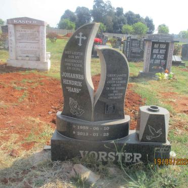 VORSTER Johannes Hendrik 1959-2013