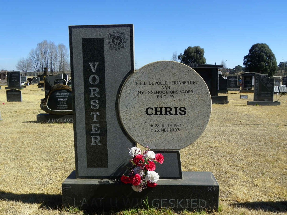 VORSTER Chris 1921-2007