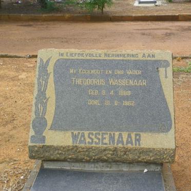 WASSENAAR Theodorus 1888-1962