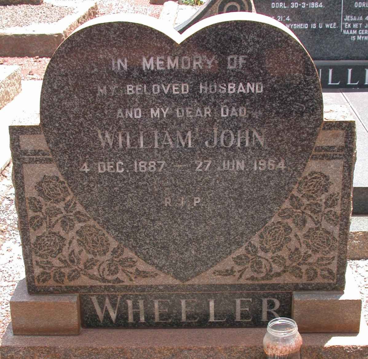 WHEELER William John 1887-1964