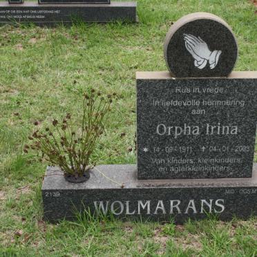 WOLMARANS Orpha Irina 1911-2003