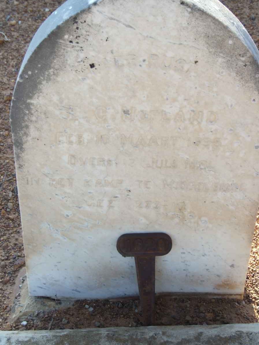 HOFLAND J.C. 1895-1901 #1