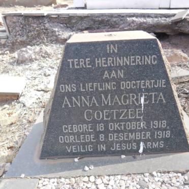 COETZEE Anna Magrieta 1918-1918