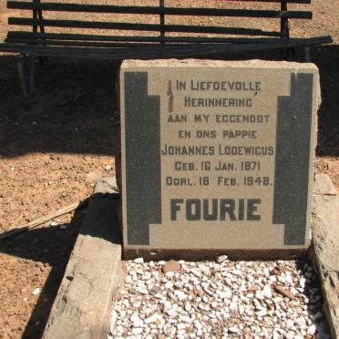 FOURIE Johannes Lodewicus 1871-1948