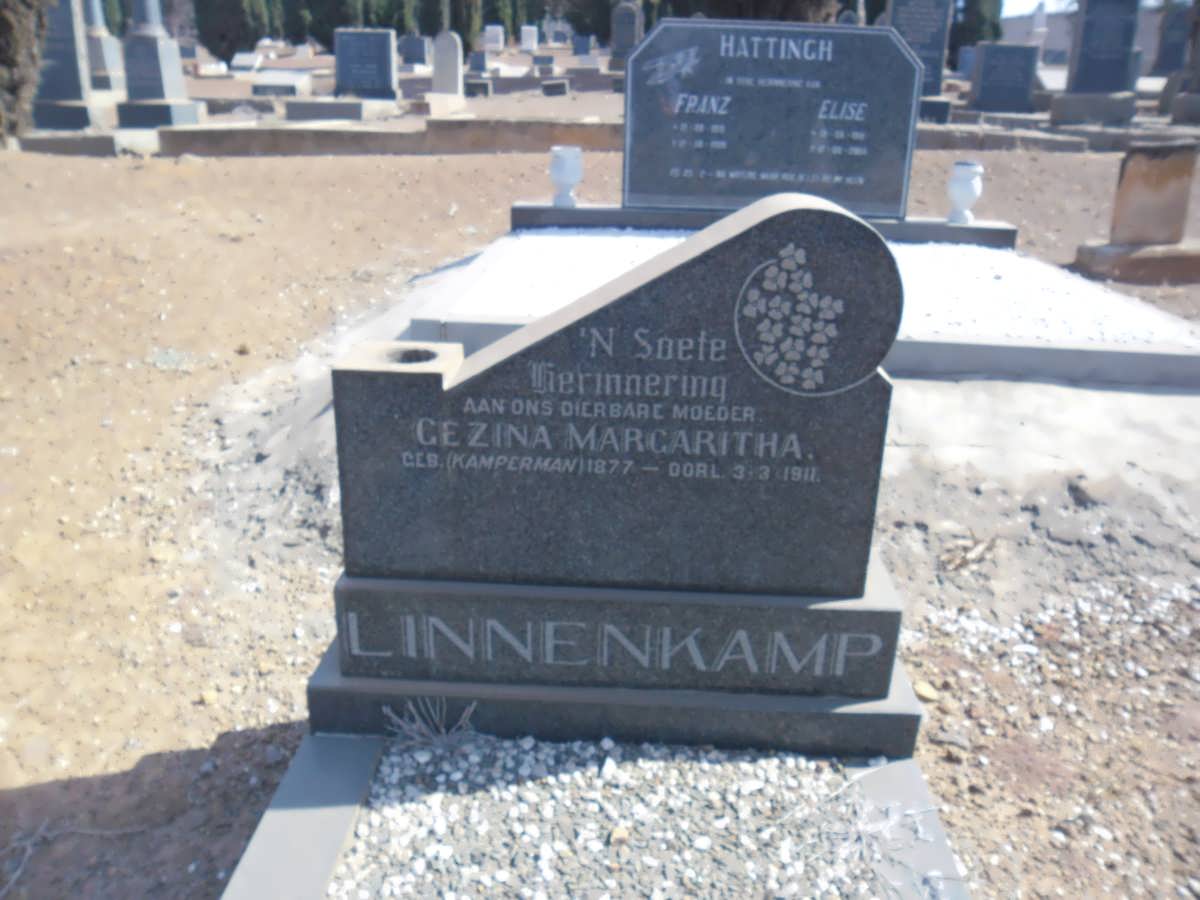 LINNENKAMP Gezina Margaritha nee KAMPERMAN 1877-1911