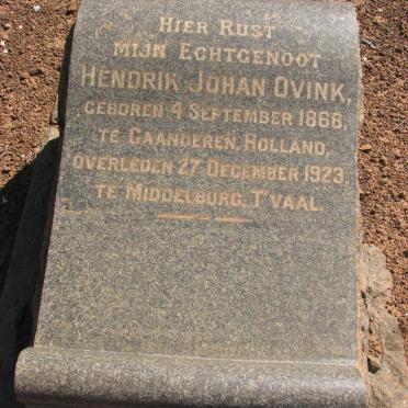 OVINK Hendrik Johan 1868-1923