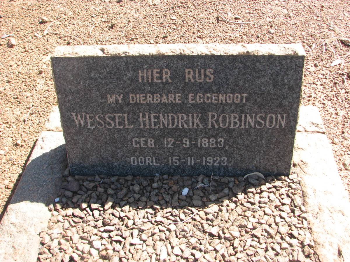 ROBINSON Wessel Hendrik 1883-1923