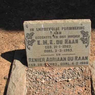 RAAN Renier Adriaan, du 1883-1966 &amp; E.M.E. 1903-1953