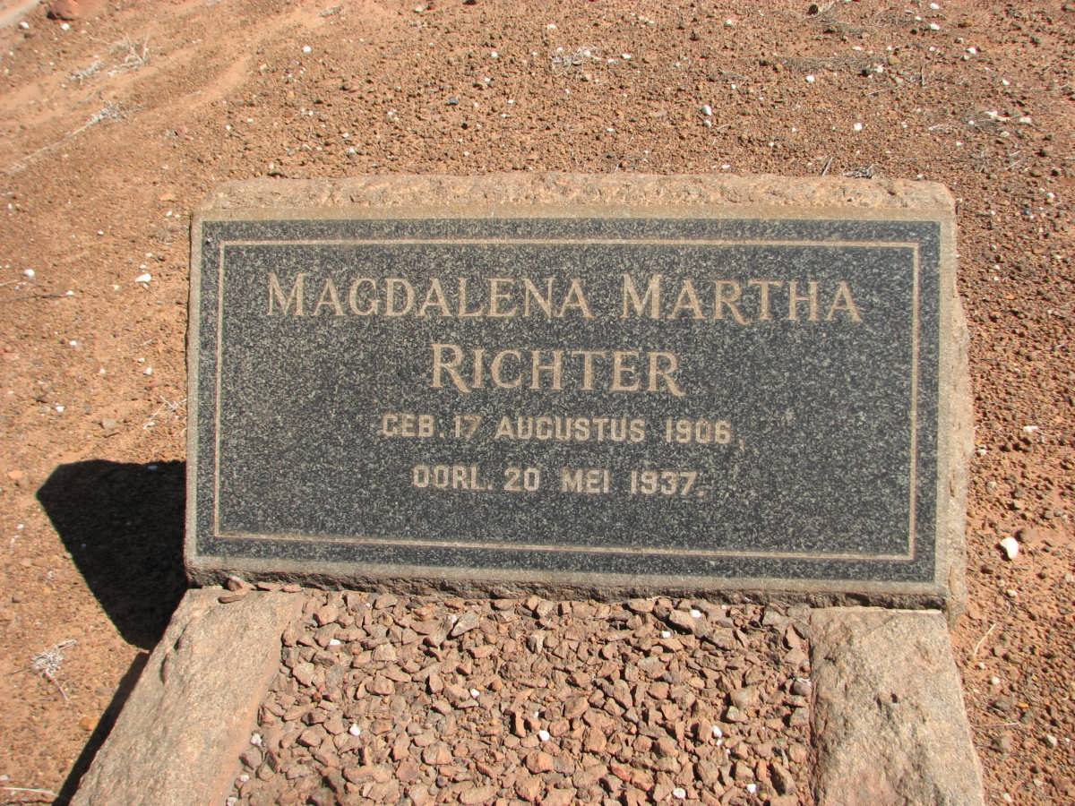RICHTER Magdalena Martha 1906-1937