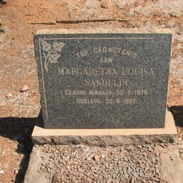 SANDELIN Margaretha Louisa nee MINNAAR 1879-1962
