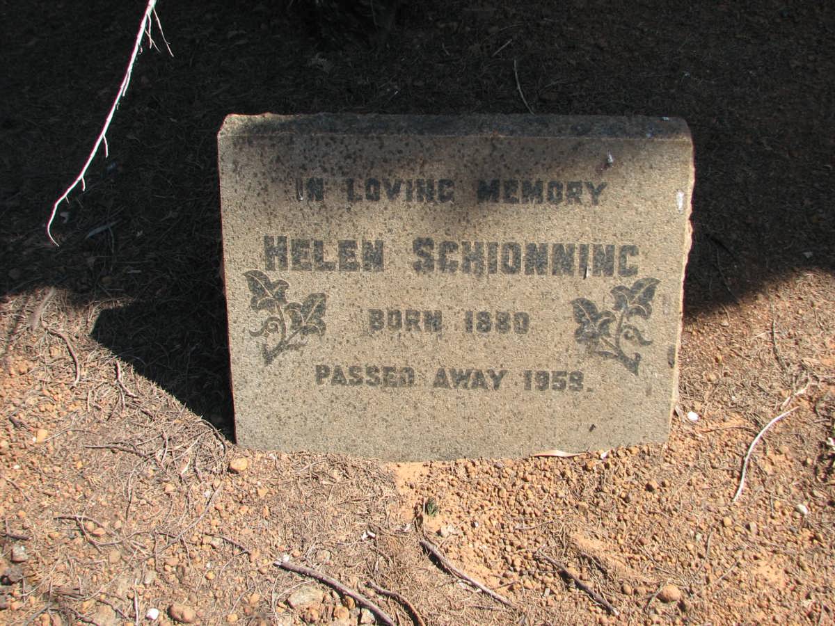SCHIONNING Helen 1880-1958