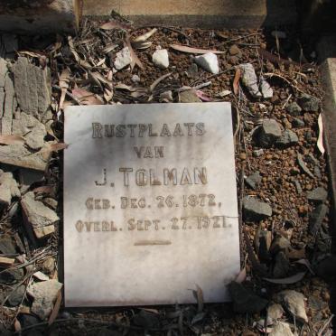 TOLMAN J. 1872-1921