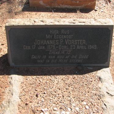 VORSTER Johannes P. 1879-1949
