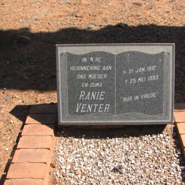 VENTER Ranie 1912-1993
