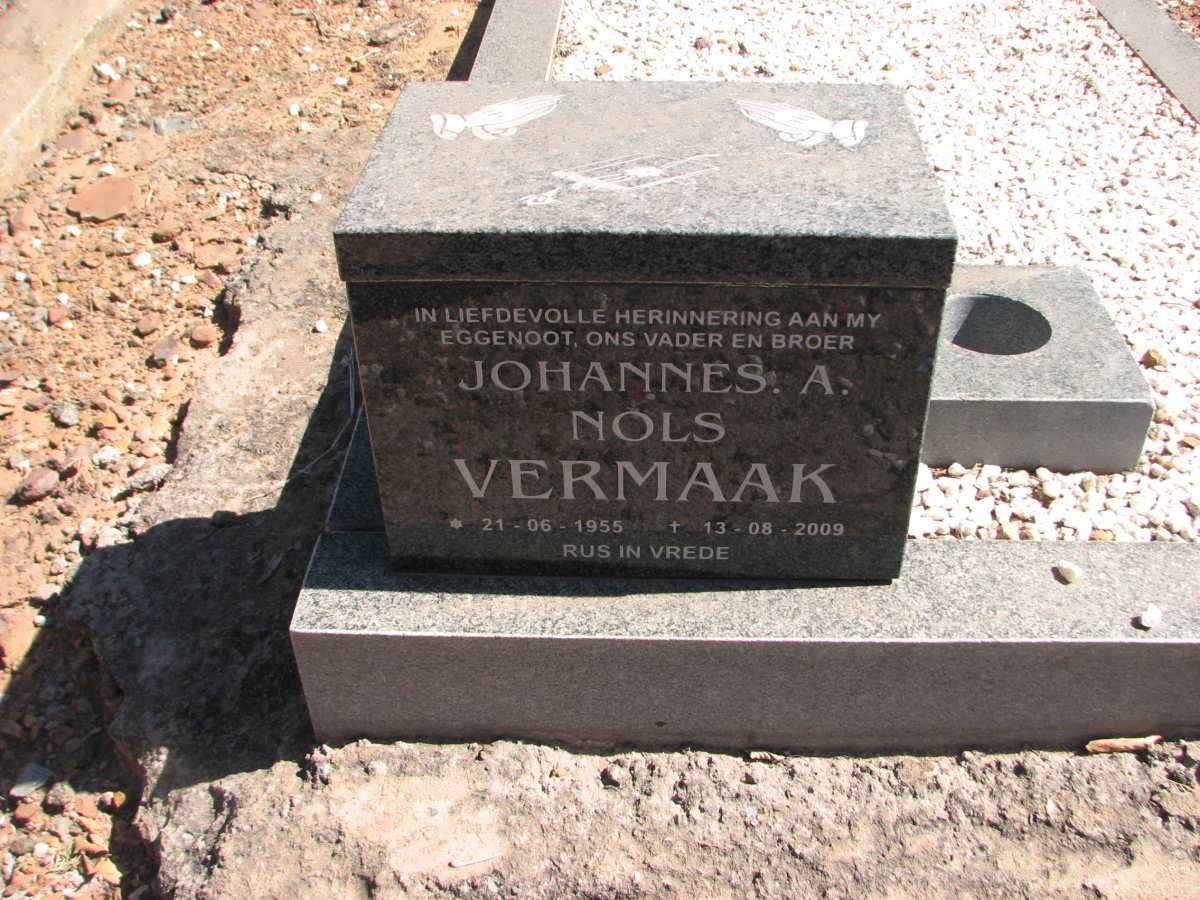 VERMAAK Johannes A. Nols 1955-2009