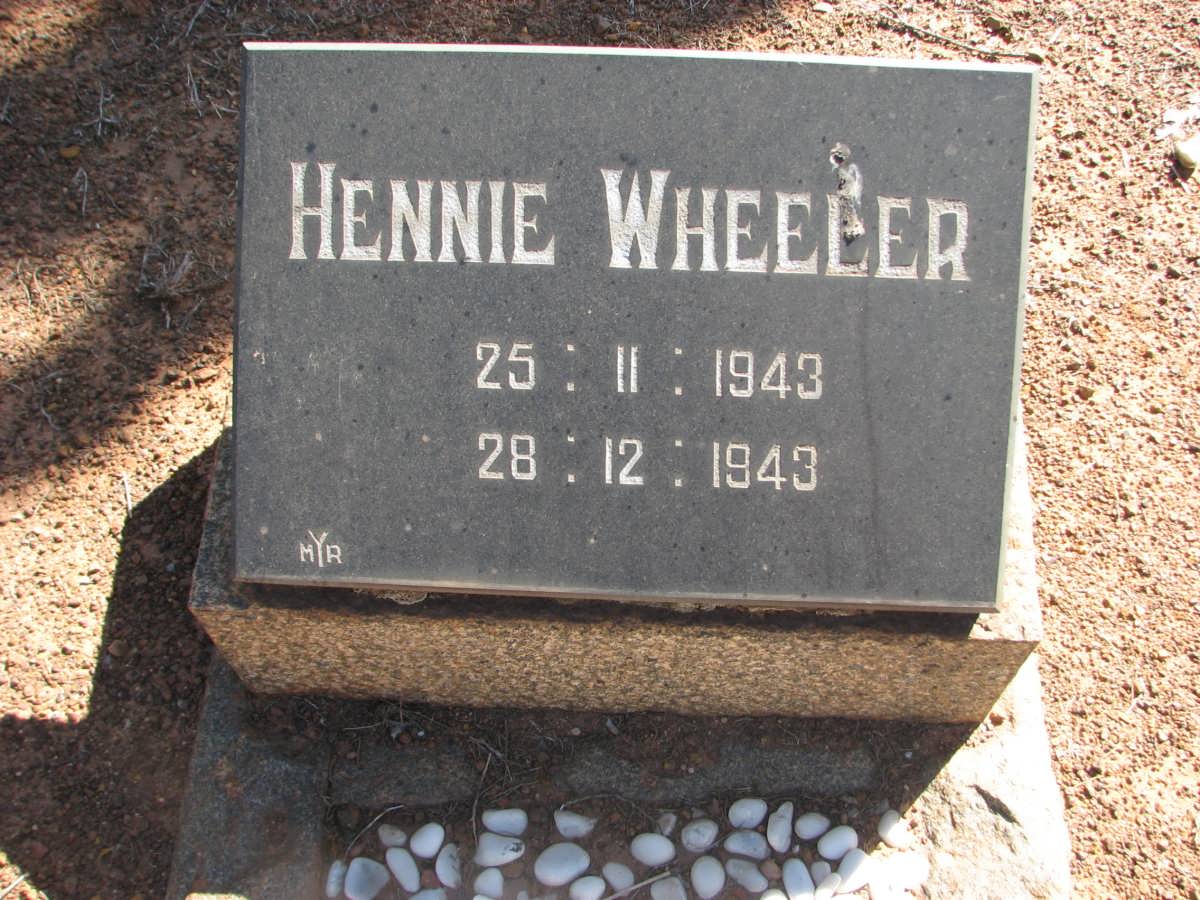 WHEELER Hennie 1943-1943