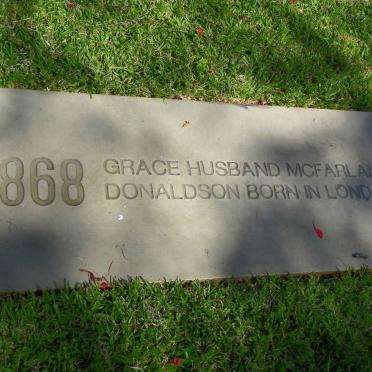 03. Grace Husband McFarlane DONALDSON born in 1868, London