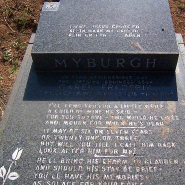 MYBURGH Carel Frederik 1976-1986