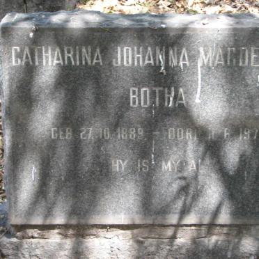 BOTHA Catharina Johanna Magdalena 1889-1970
