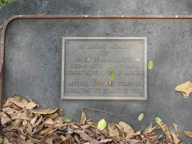 BLEVIN Maud Jemima 1873-1960