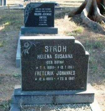 STROH Frederik Johanes 1885-1967 &amp; Helena Susanna BOTHA 1890-1967