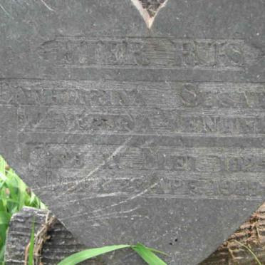 VENTER Catharina Susanna ? 1925-1929