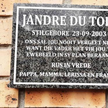 TOIT Jandré, du 2003-2003