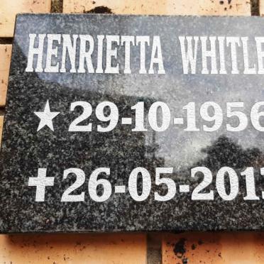 WHITLEY Henrietta 1956-2013
