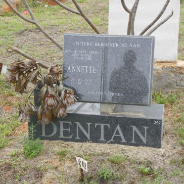 DENTAN Annette 1945-2007