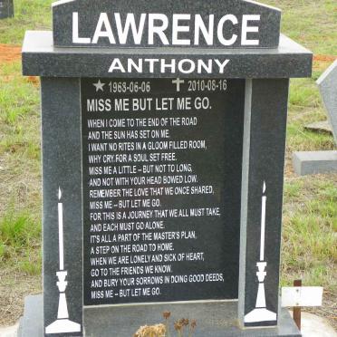 LAWRENCE Anthony 1968-2010