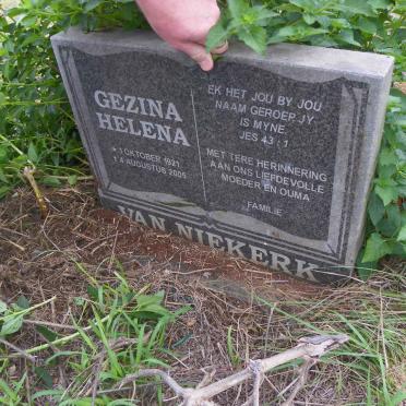 NIEKERK Gezina Helena, van 1921-2005