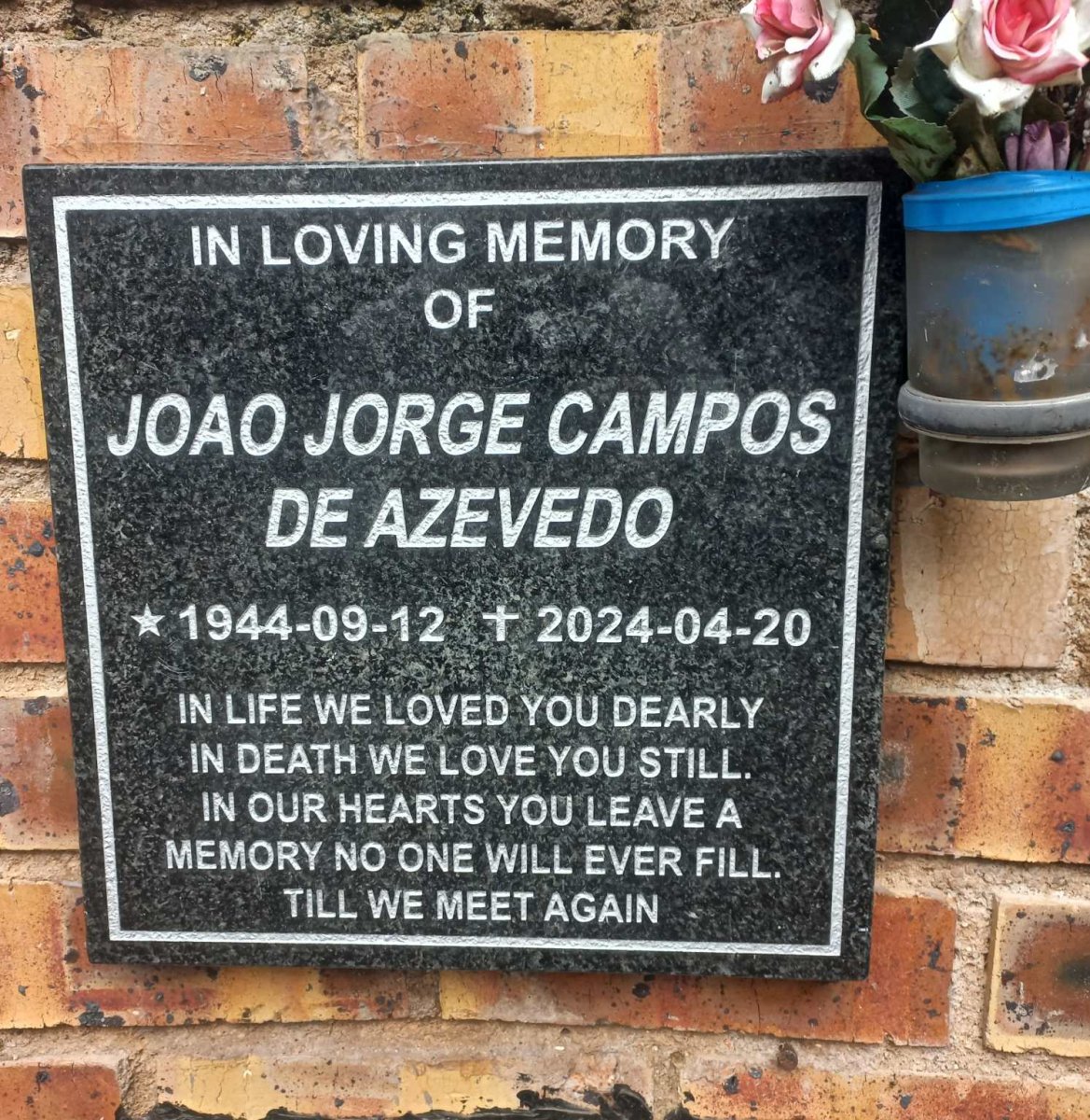 AZEVEDO Joao Jorge Campos, de 1944-2024