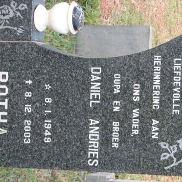 BOTHA Daniel Andries 1949-2003