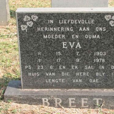 BREET Eva 1903-1978