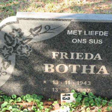 BOTHA Frieda 1943-1997