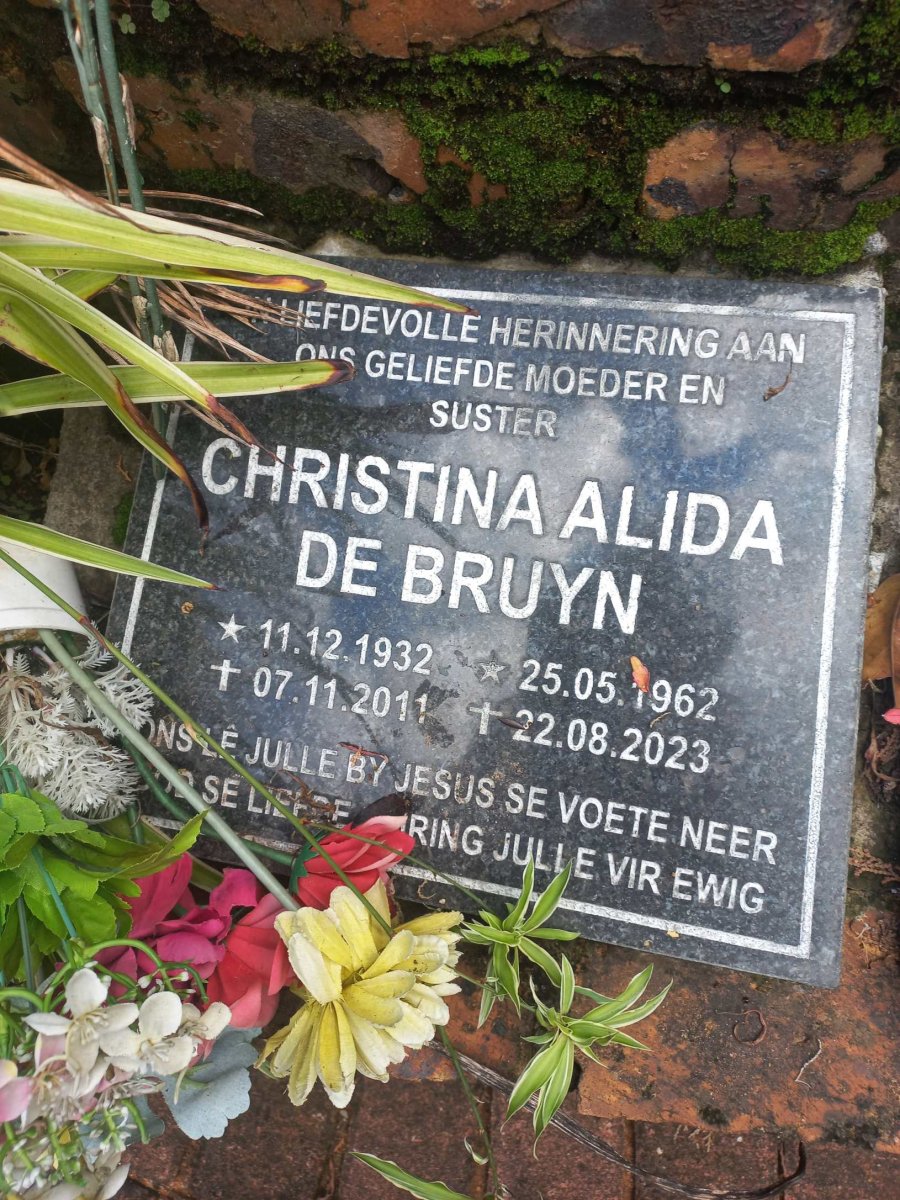 BRUYN Christina Alida, de 1932-2011 :: DE BRUYN Christina Alida 1962-2023