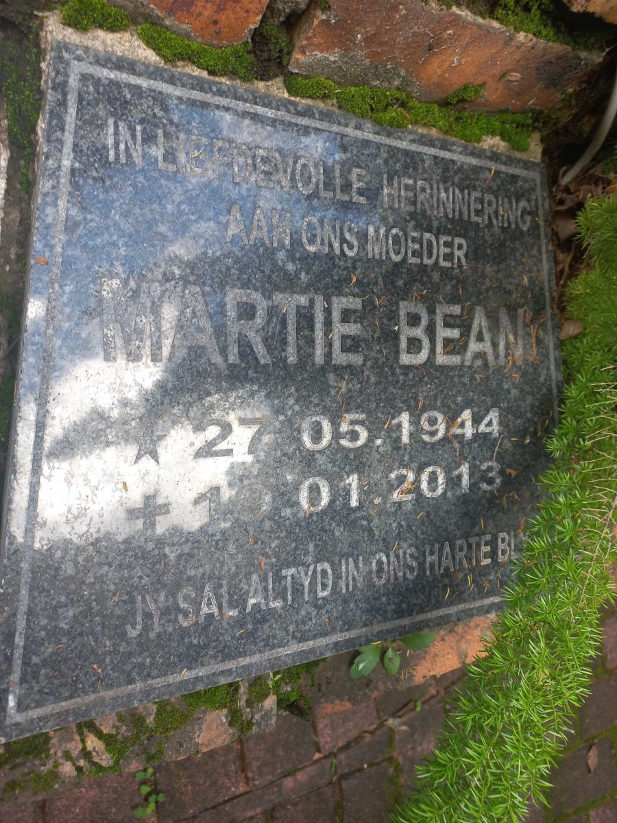 BEAN Martie 1944-2013