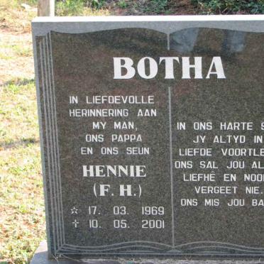 BOTHA F.H. 1969-2001