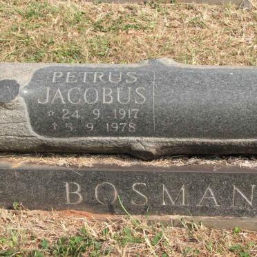 BOSMAN Petrus Jacobus 1917-1978