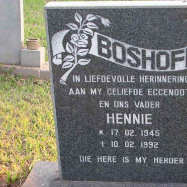 BOSHOFF Hennie 1945-1992