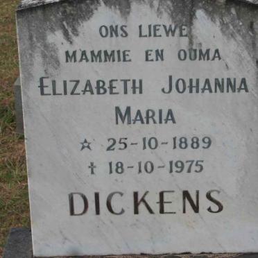 DICKENS Elizabeth Johanna Maria 1889-1975