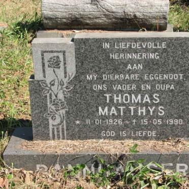 DANNHAUSER Thomas Matthys 1926-1990