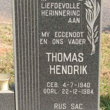 DAVIES Thomas Hendrik 1940-1984
