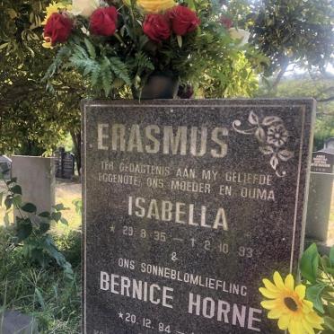 ERASMUS Isabella 1935-1993 :: HORNE Bernice 1984-2006